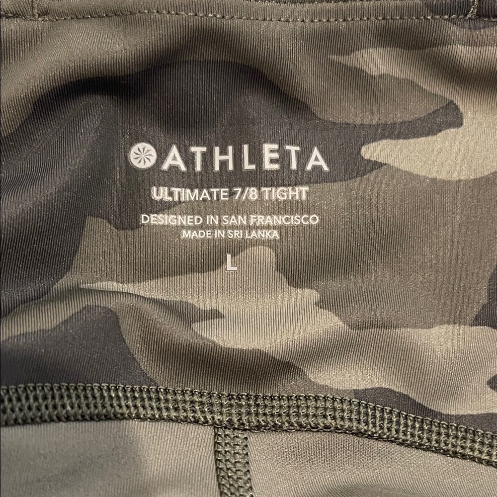 Athleta Ultimate 7/8 Tight Camo Print Leggings - Picture 7 of 11
